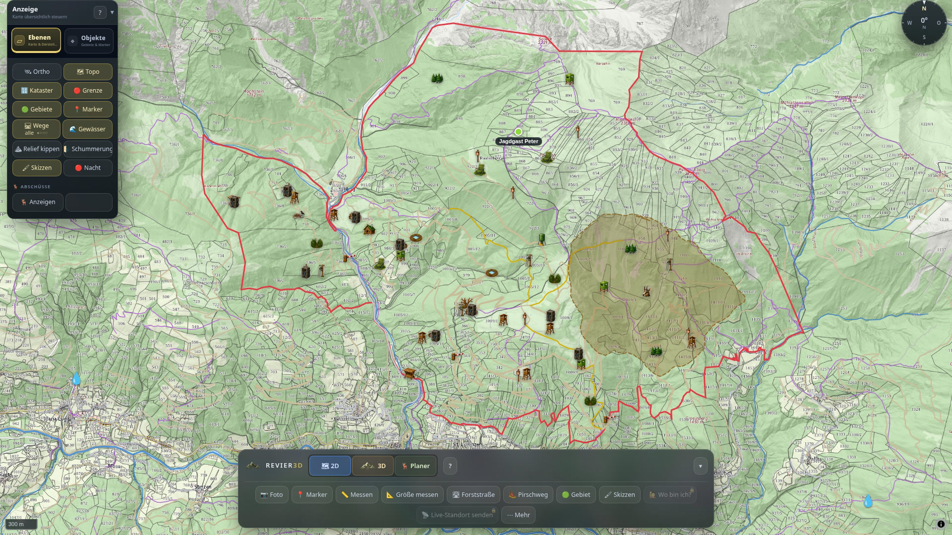 Map layers tailored to the task