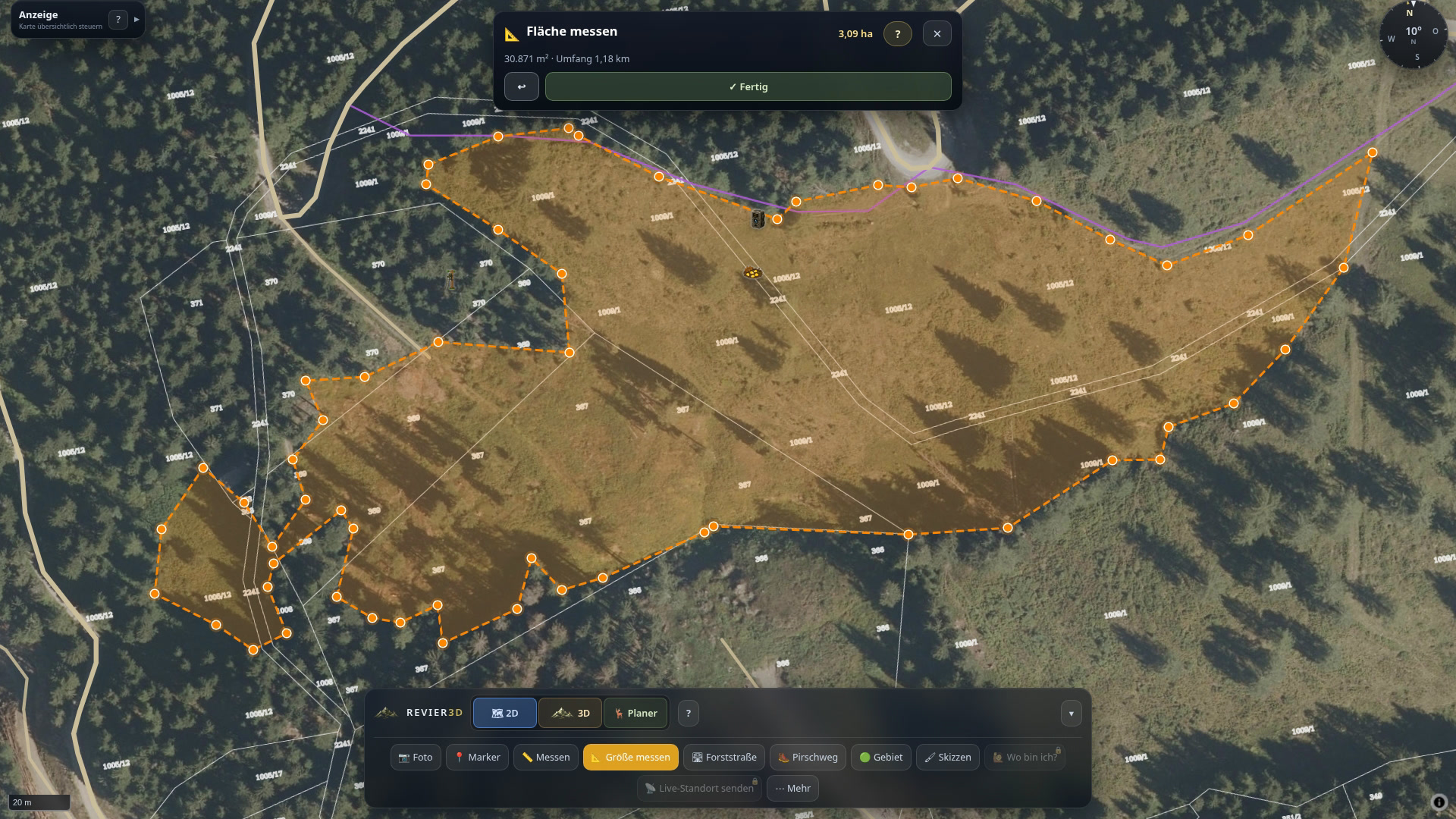 Measure distance and area
