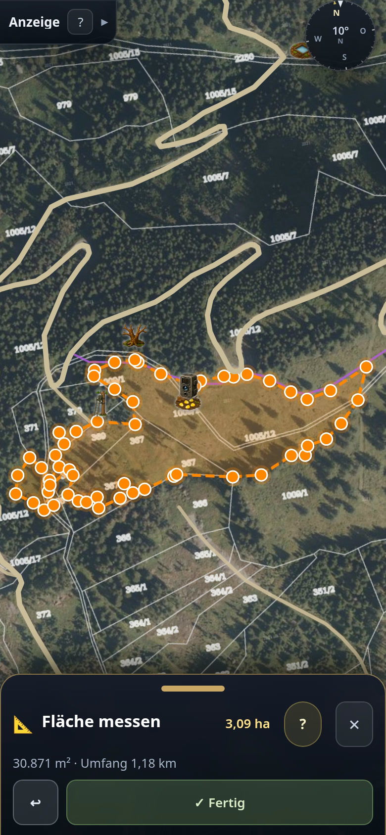 Measure distance and area
