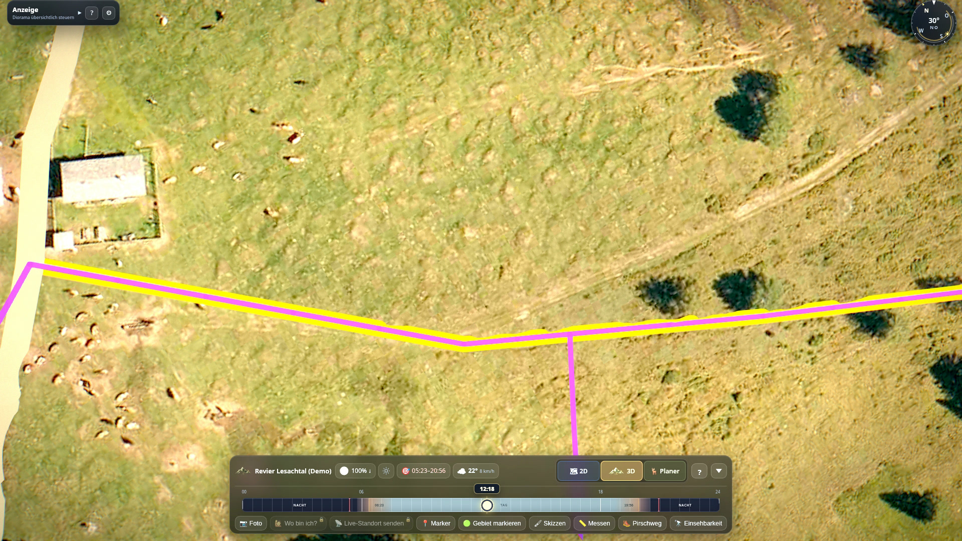 Terrain and aerial imagery up close