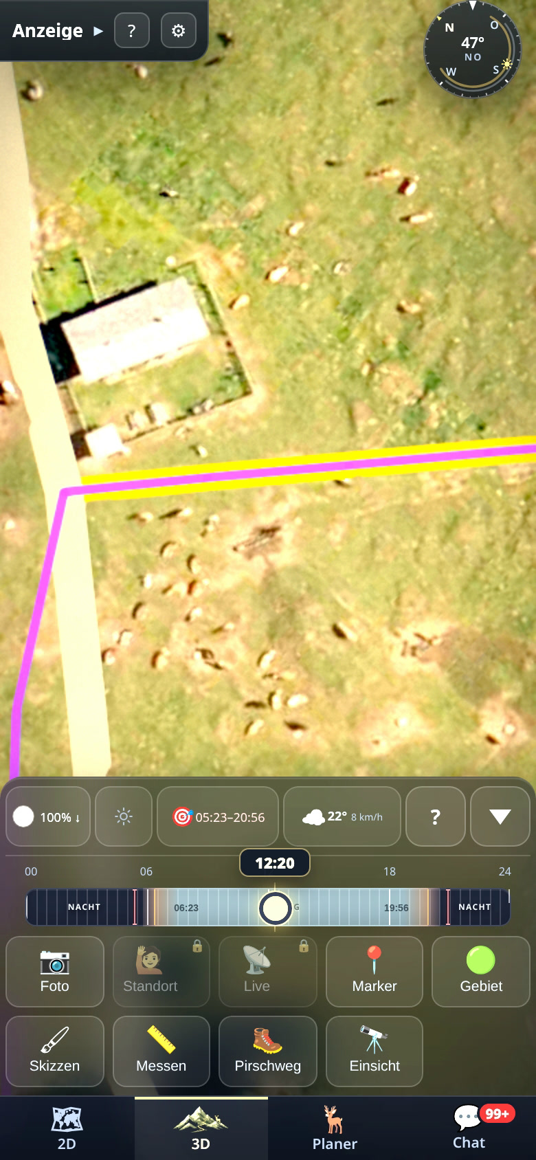 Terrain and aerial imagery up close